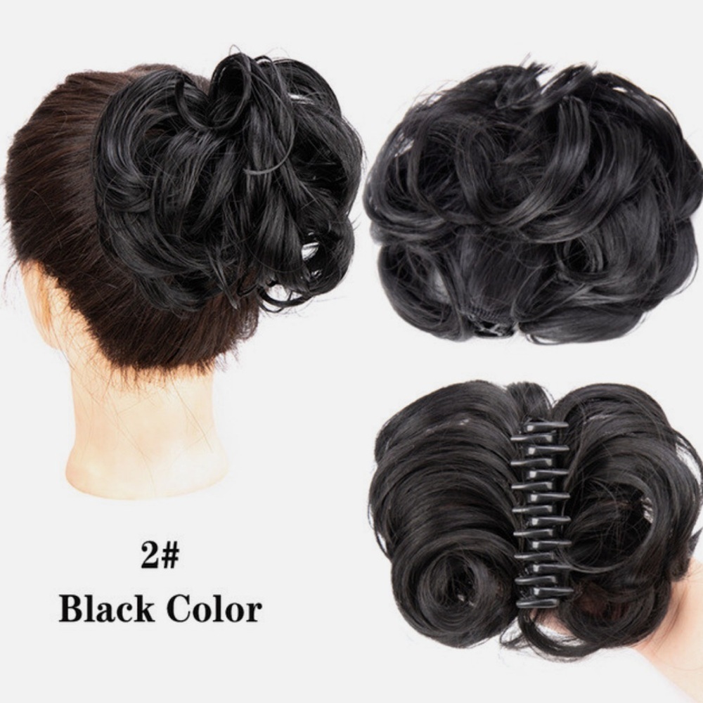 Black Hair Bun Extension